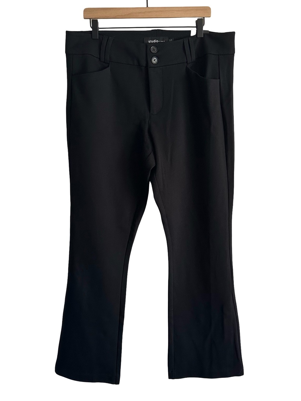 NWT Torrid Studio Trouser Bootcut Ponte Pants Signature Stretch Black 18T Tall